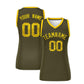 Custom Olive Gold Women Basketball Jersey Sequined Dress