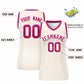 Custom Cream Pink Women Basketball Jersey Sequined Dress Limited