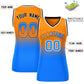 Custom Orange Royal Gradient Fashion Tops Mesh Basketball Jersey For Women Limited