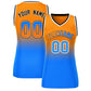 Custom Orange Royal Gradient Fashion Tops Mesh Basketball Jersey For Women