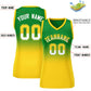 Custom Kelly Green Gold Gradient Fashion Tops Mesh Basketball Jersey For Women Limited