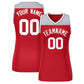 Custom Gray Red Color Block Fashion Tops Mesh Basketball Jersey For Women