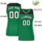 Custom Black Kelly Green Color Block Fashion Tops Mesh Basketball Jersey For Women Limited