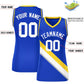 Custom Royal Gold-Royal Thick Slash Fashion Tops Mesh Basketball Jersey For Women Limited