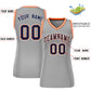 Custom Gray Navy-White Classic Tops Mesh Basketball Jersey for Women Limited