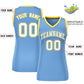 Custom Light Blue White-Gold Classic Tops Mesh Basketball Jersey for Women Limited