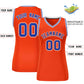 Custom Orange Royal-White Classic Tops Mesh Basketball Jersey for Women Limited