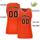 Custom Orange Black-White Classic Tops Mesh Basketball Jersey for Women Limited