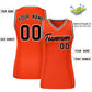 Custom Orange Black-White Classic Tops Mesh Basketball Jersey for Women Limited