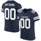 Custom Navy White Mesh Authentic Football Jersey Limited