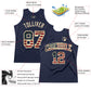 Custom Navy Vintage Usa Flag-City Cream Authentic Throwback Basketball Jersey Limited