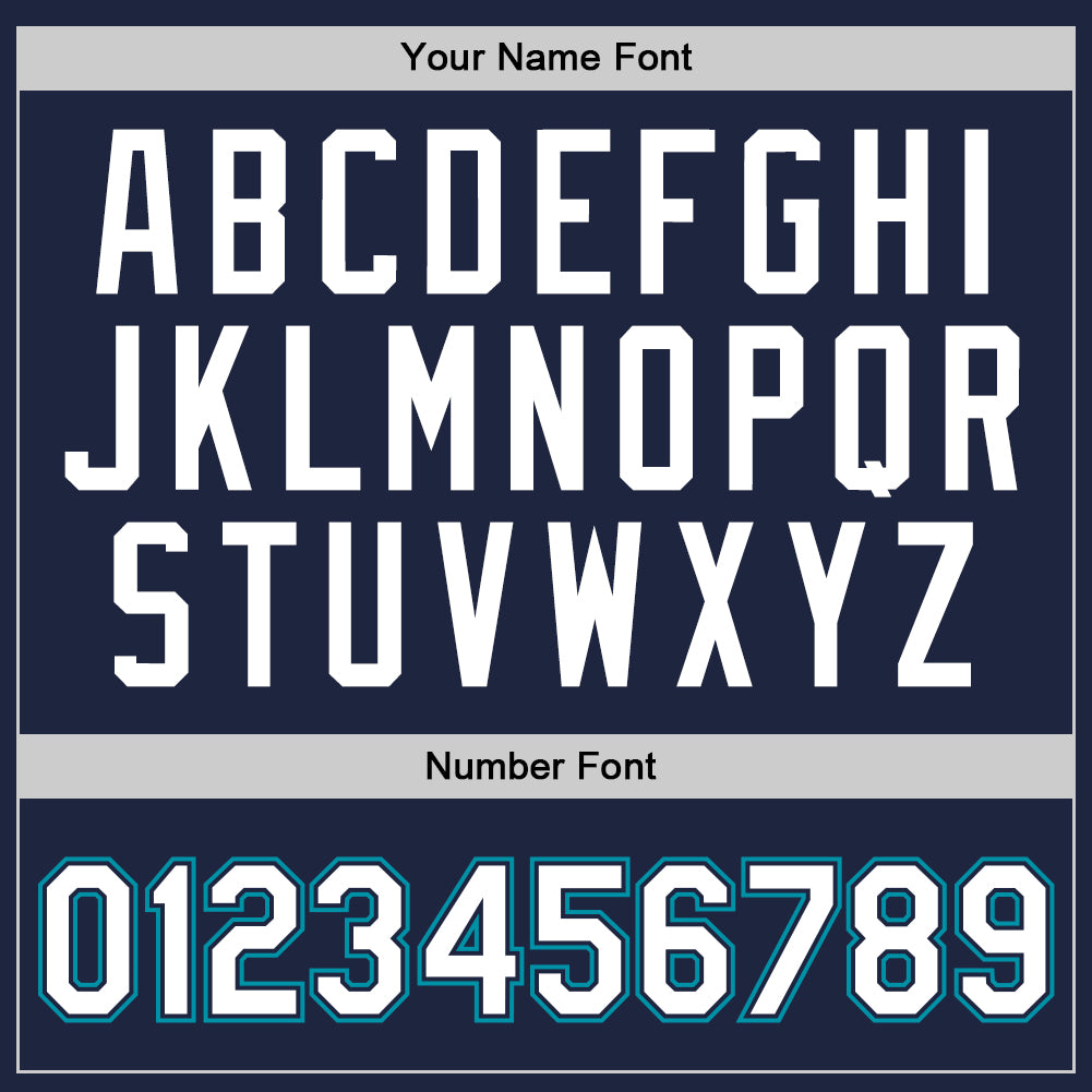 Custom Navy White-Teal Authentic Throwback Basketball Jersey Limited