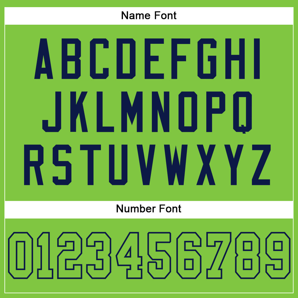 Custom Neon Green Neon Green-Navy Mesh Authentic Football Jersey Limited