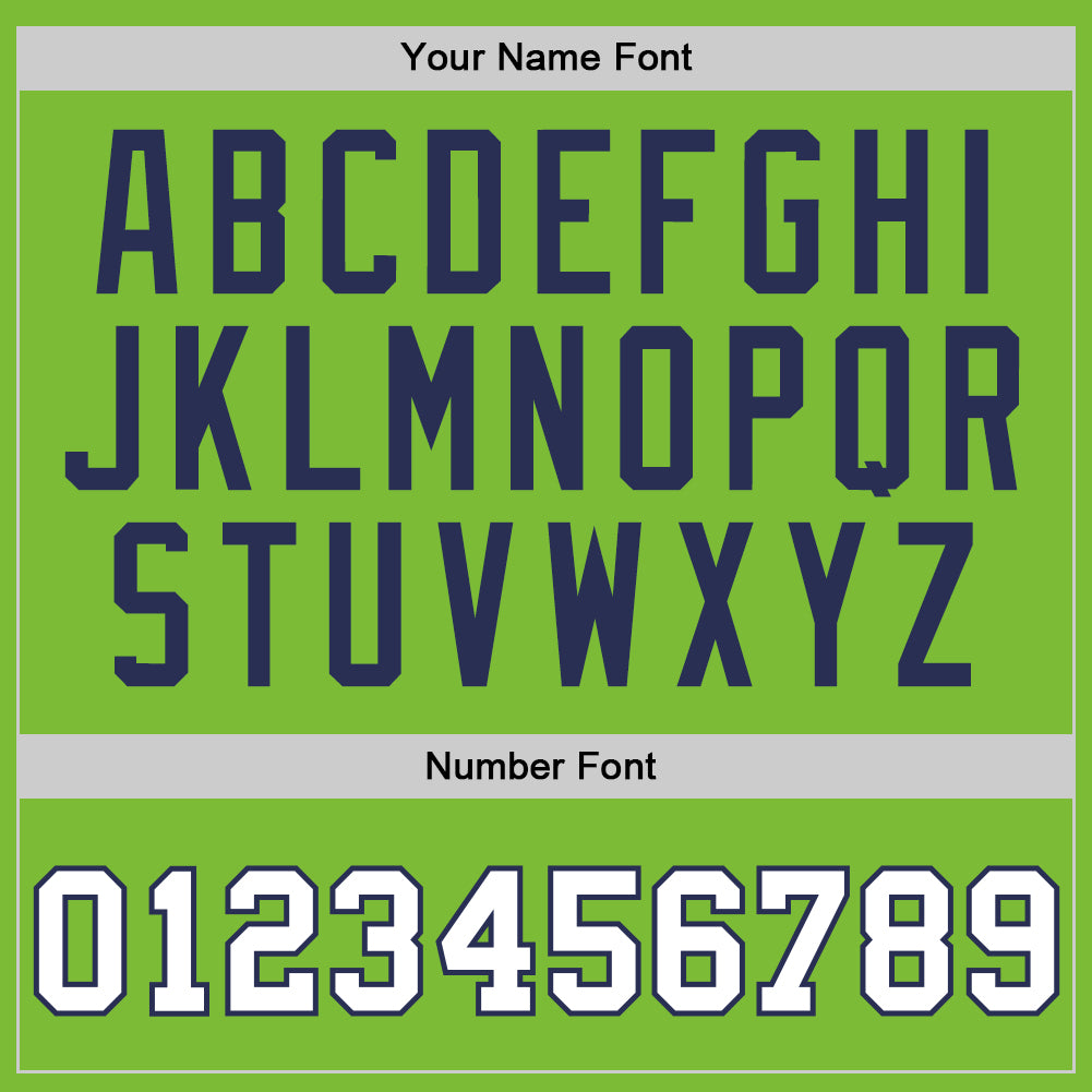 Custom Neon Green White-Navy Authentic Basketball Jersey Limited