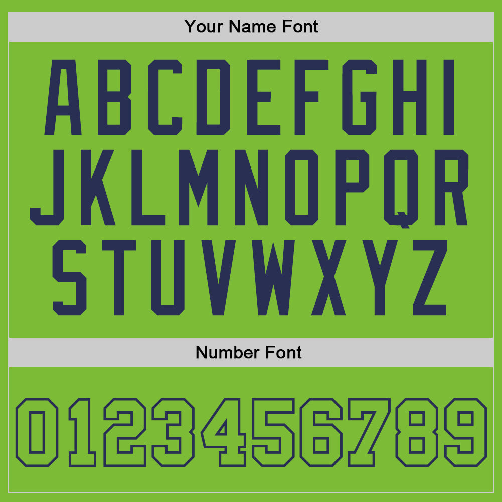 Custom Neon Green Neon Green-Navy Authentic Basketball Jersey Limited