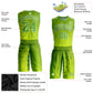 Custom Neon Green Neon Green-Gold Round Neck Sublimation Basketball Suit Jersey Limited