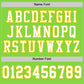 Custom Neon Green White-Yellow Mesh Authentic Football Jersey Limited