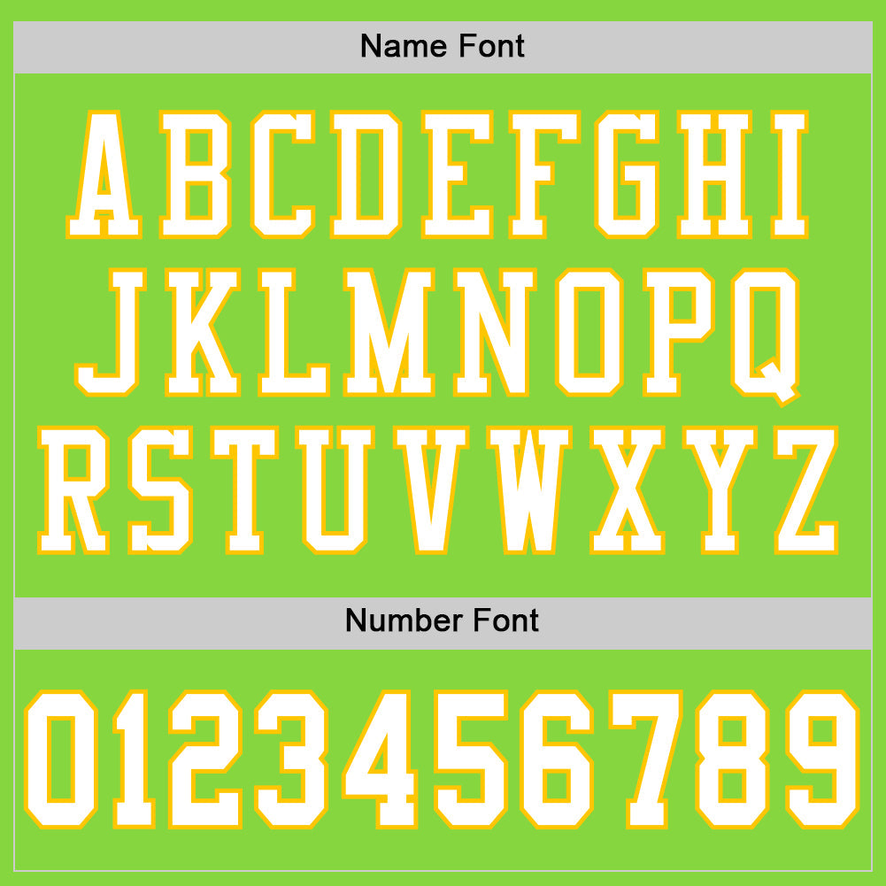 Custom Neon Green White-Yellow Mesh Authentic Football Jersey Limited