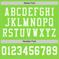 Custom Neon Green White Mesh Authentic Football Jersey Limited