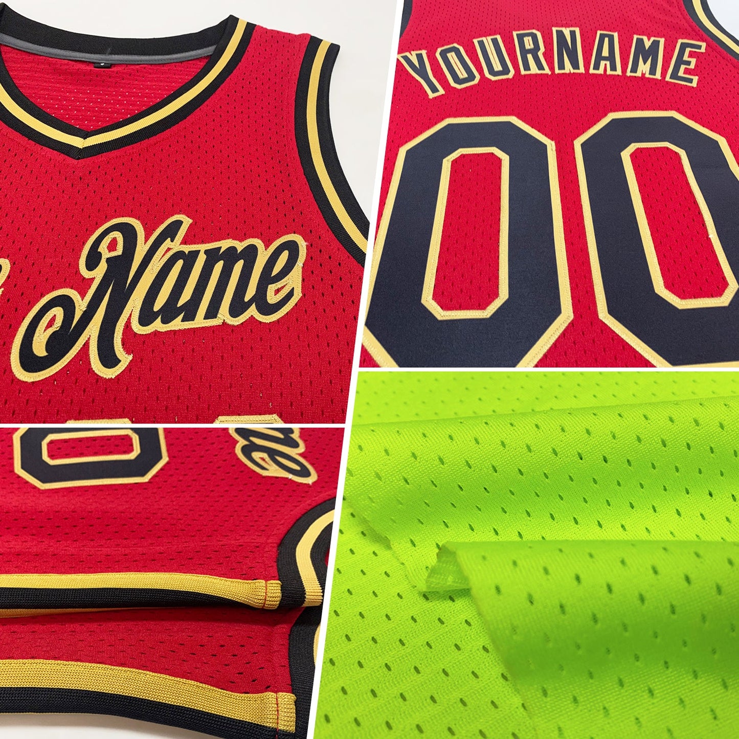 Custom Neon Green Pink Navy-White Authentic Throwback Basketball Jersey Limited
