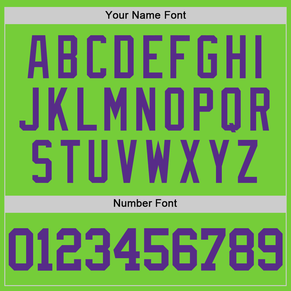 Custom Neon Green Purple Authentic Basketball Jersey Limited