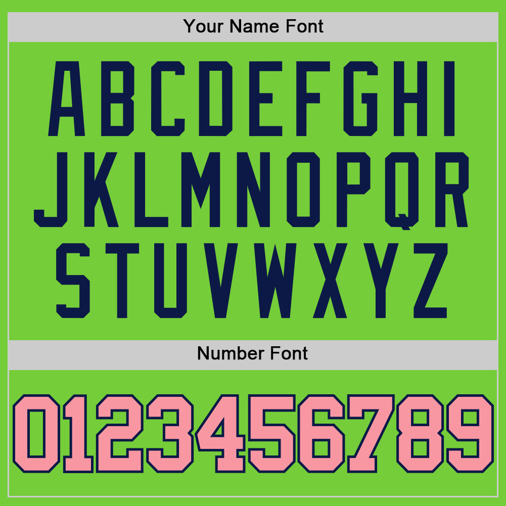 Custom Neon Green Medium Pink-Navy Authentic Basketball Jersey Limited