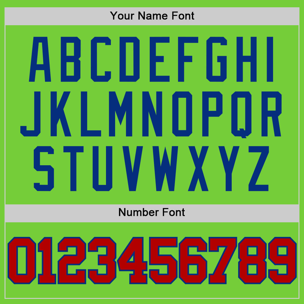 Custom Neon Green Red-Royal Authentic Basketball Jersey Limited