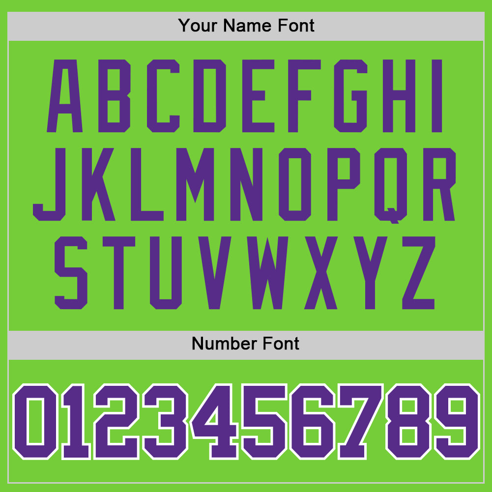 Custom Neon Green Purple-White Authentic Basketball Jersey Limited