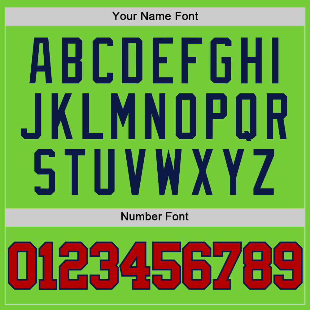 Custom Neon Green Red-Navy Authentic Basketball Jersey Limited