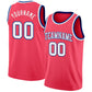 Custom Neon Pink White-Royal Authentic Basketball Jersey