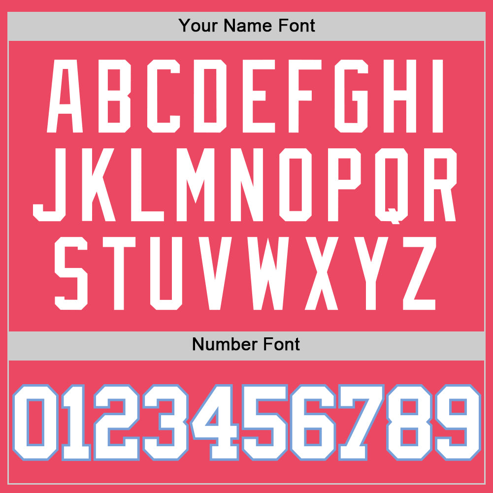 Custom Neon Pink White-Light Blue Authentic Basketball Jersey Limited