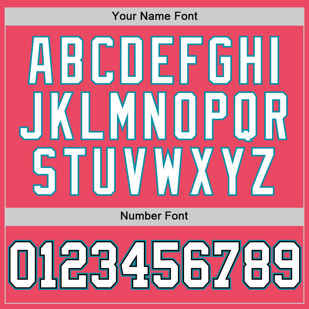 Custom Neon Pink White Black-Teal Authentic Basketball Jersey Limited