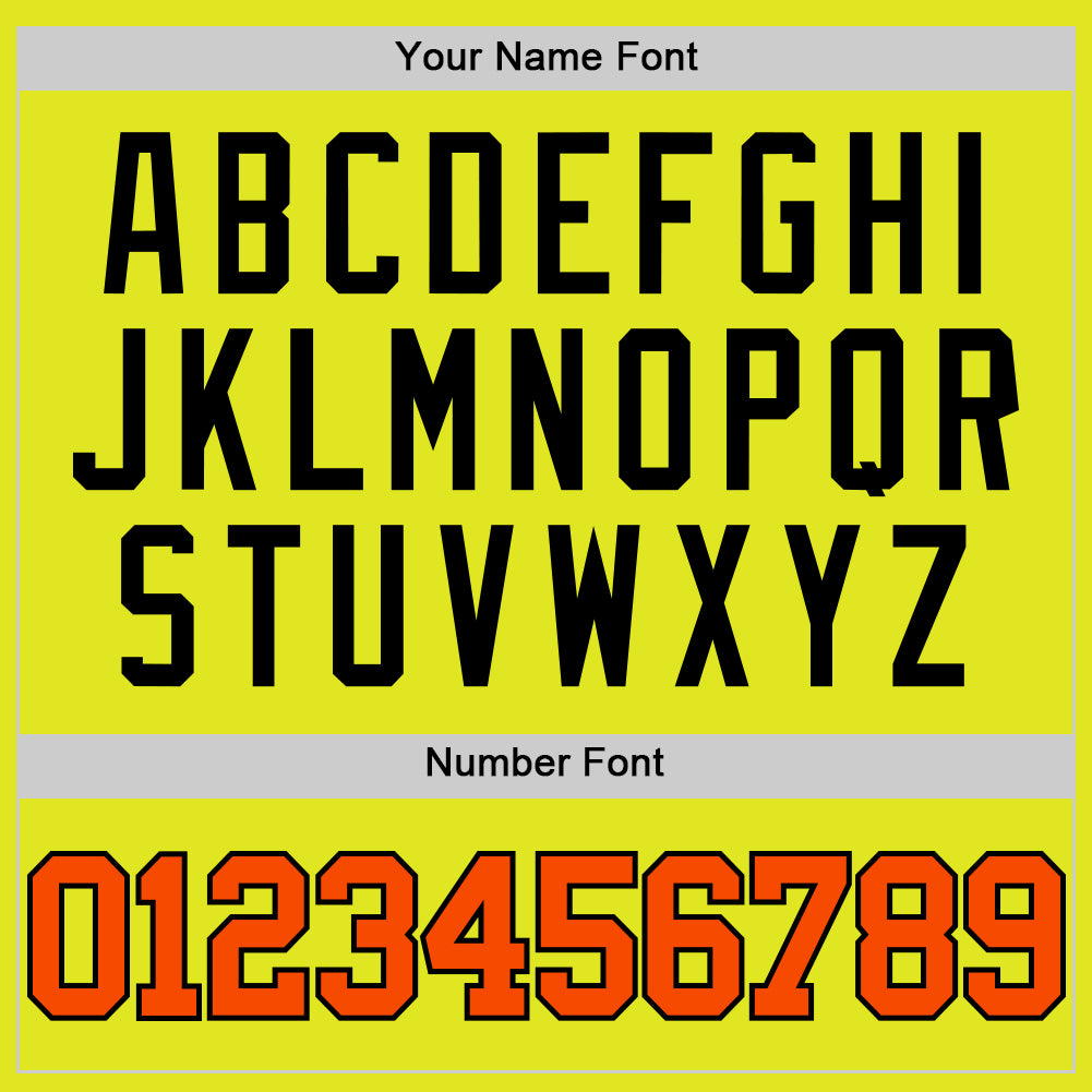 Custom Neon Yellow Orange-Black Authentic Basketball Jersey Limited