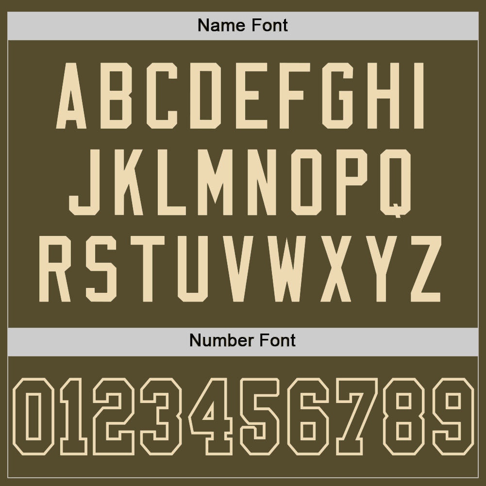 Custom Olive Olive-Cream Mesh Authentic Salute To Service Football Jersey Limited