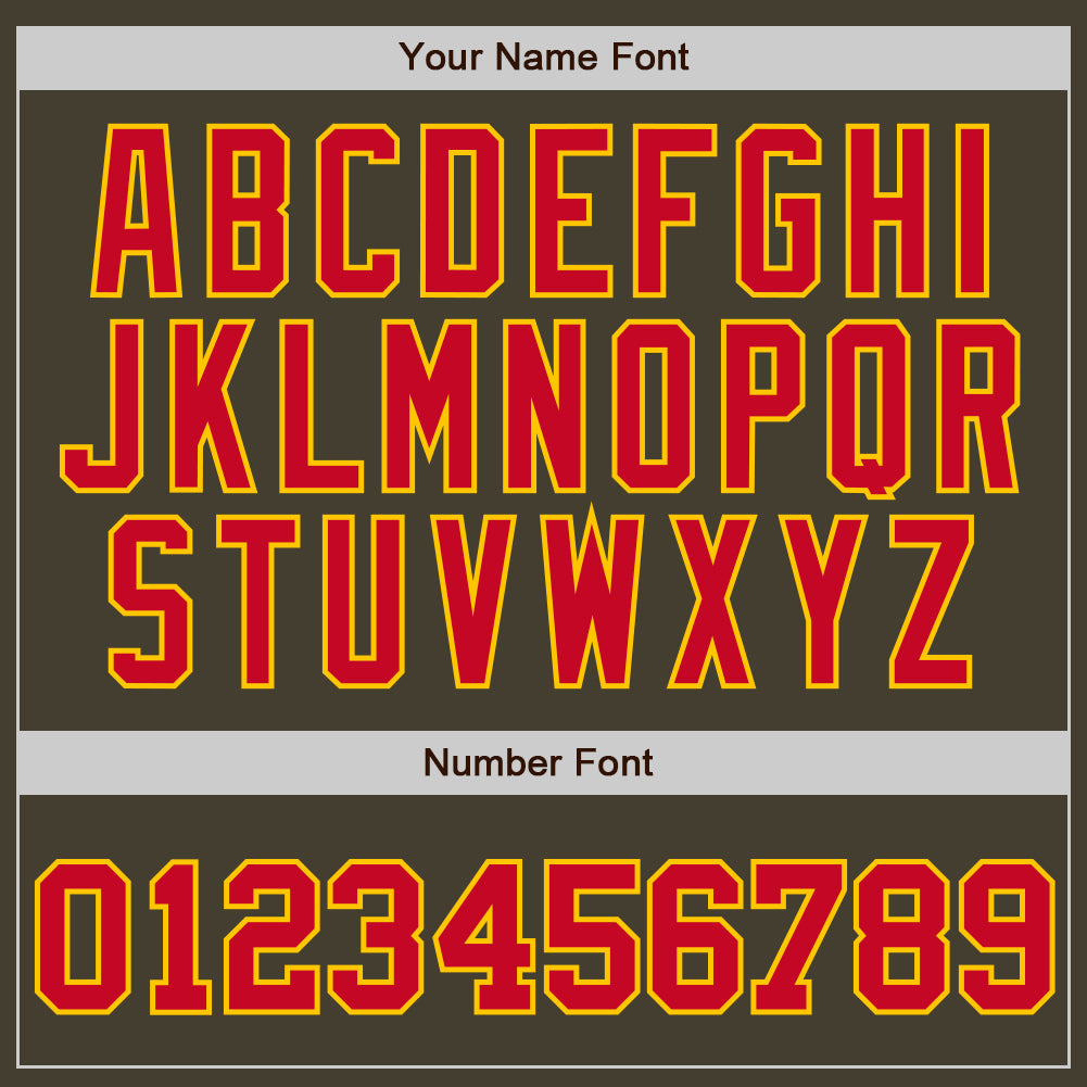 Custom Olive Red-Gold Authentic Throwback Salute To Service Basketball Jersey Limited