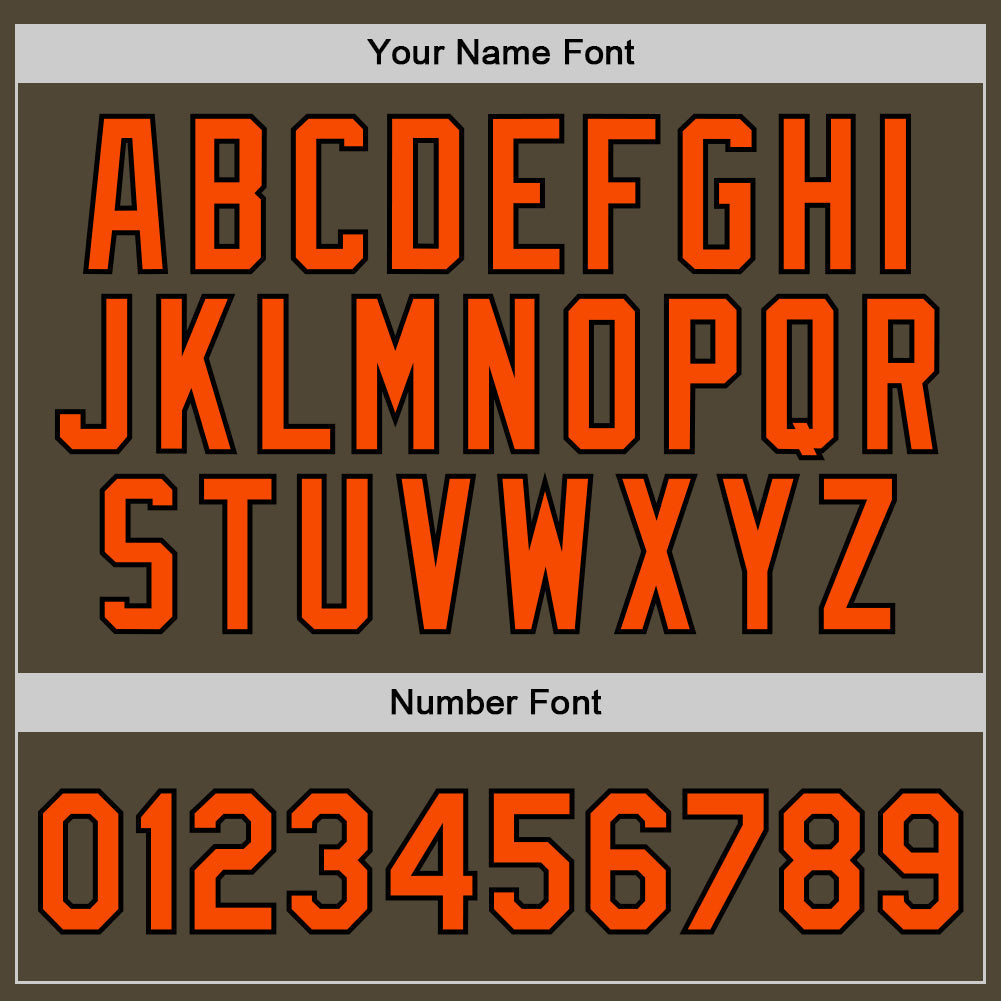 Custom Olive Orange-Black Authentic Throwback Salute To Service Basketball Jersey Limited