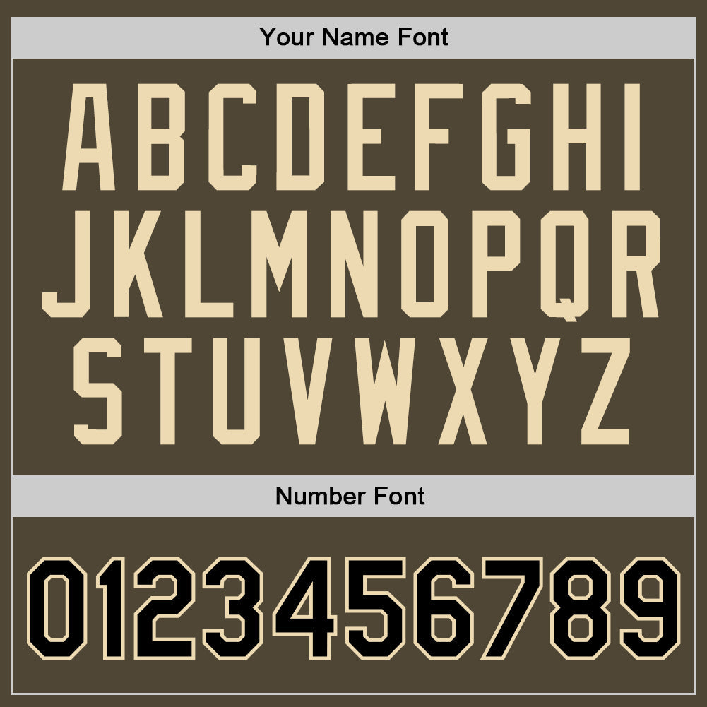 Custom Olive Black-Cream Authentic Throwback Salute To Service Basketball Jersey Limited