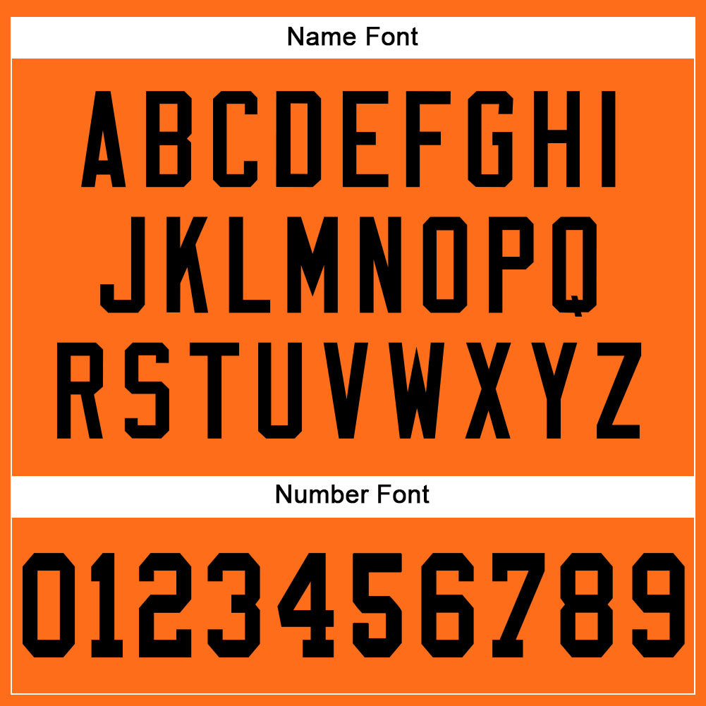 Custom Orange Black Mesh Authentic Football Jersey Limited