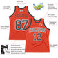 Custom Orange Steel Gray-Black Authentic Throwback Basketball Jersey Limited