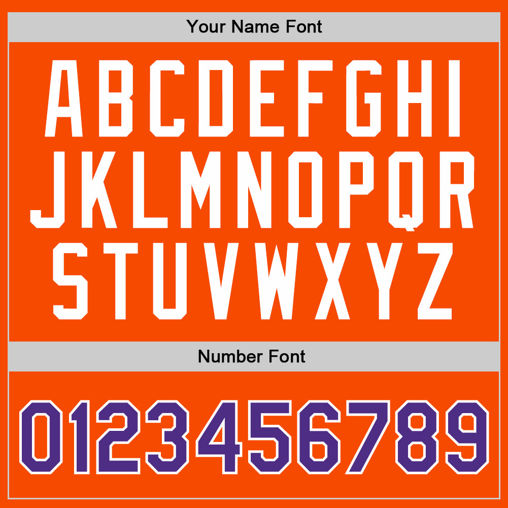 Custom Orange Purple-White Authentic Throwback Basketball Jersey Limited