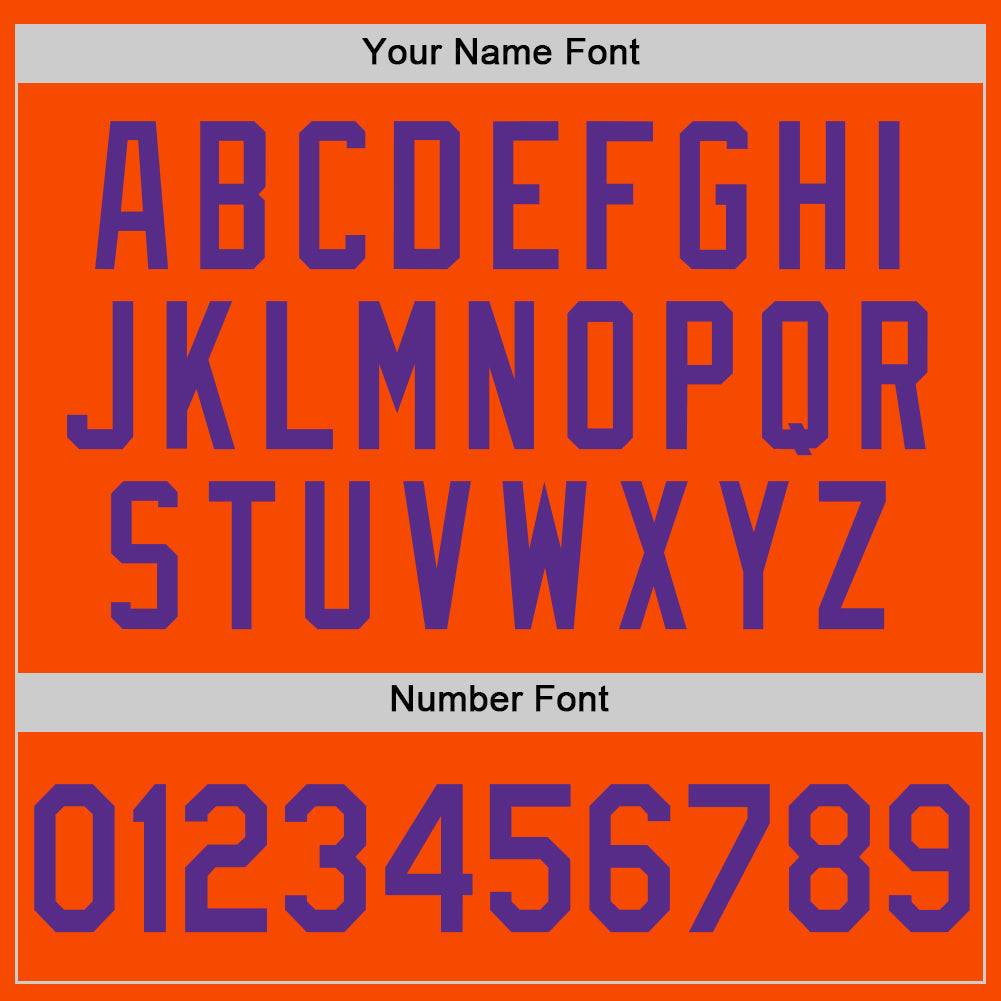 Custom Orange Purple Authentic Throwback Basketball Jersey Limited