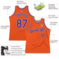 Custom Orange Purple-Gray Authentic Throwback Basketball Jersey Limited