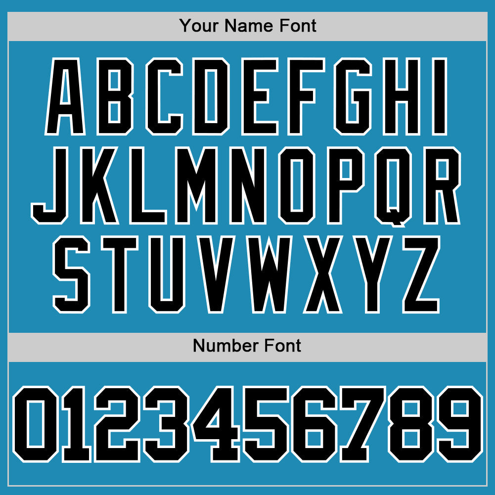 Custom Panther Blue Black-White Authentic Basketball Jersey Limited