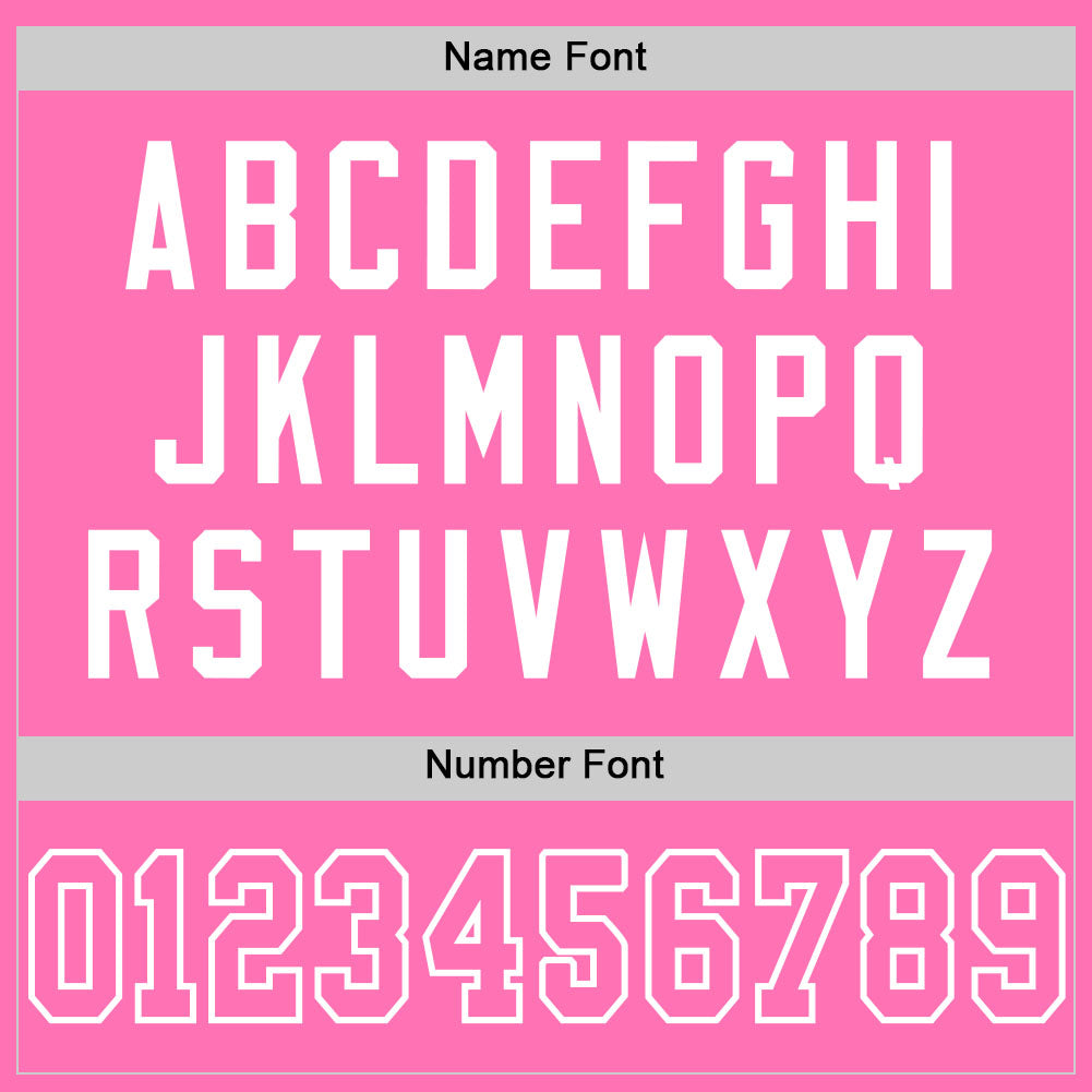 Custom Pink Pink-White Mesh Authentic Football Jersey Limited