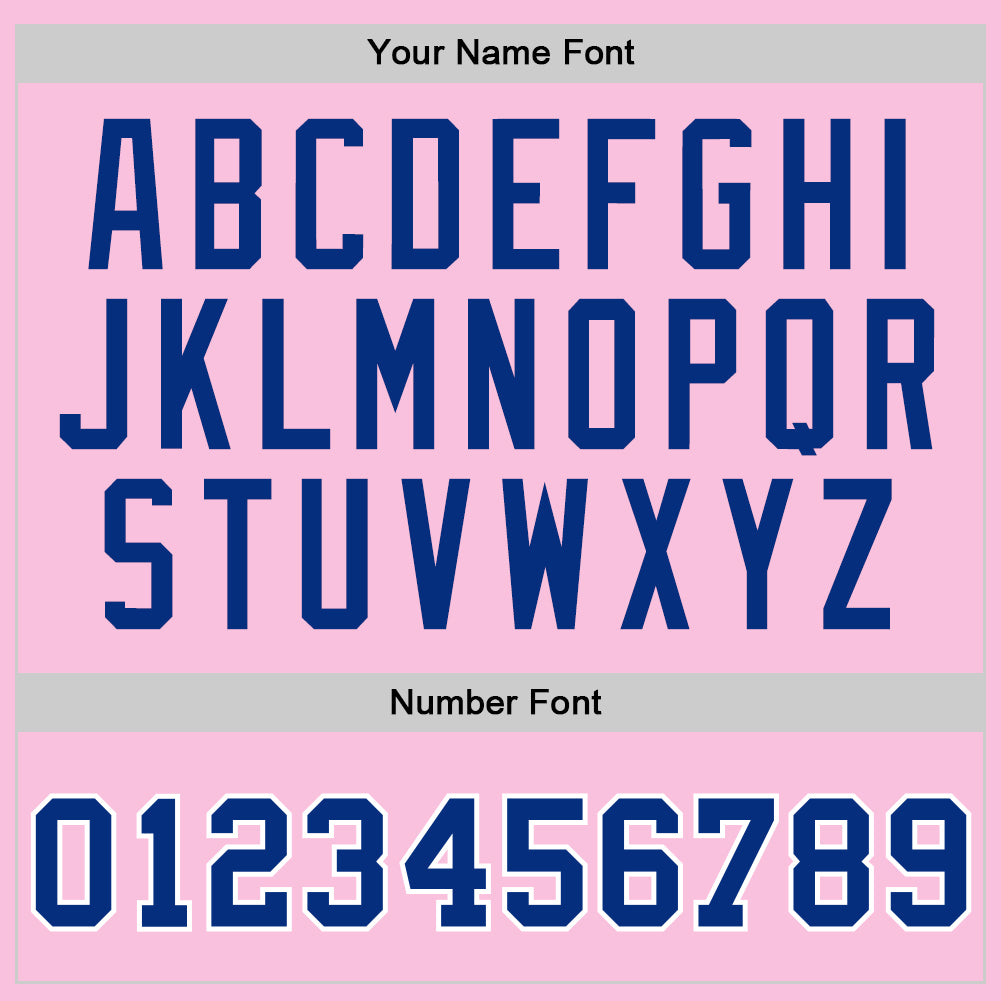 Custom Light Pink Royal-White Authentic Throwback Basketball Jersey Limited