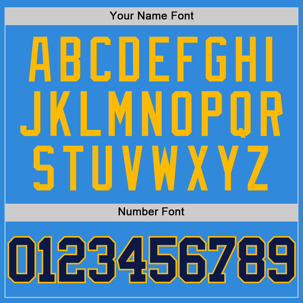 Custom Powder Blue Navy-Gold Authentic Basketball Jersey Limited