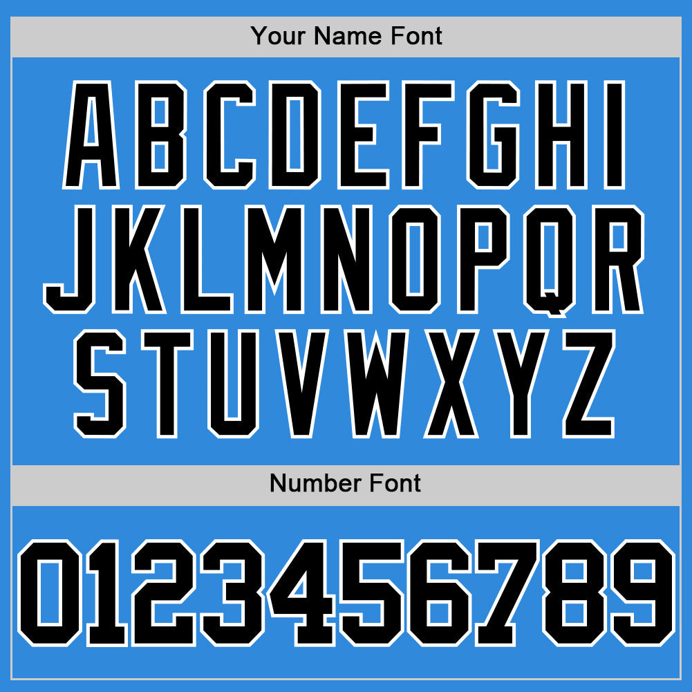 Custom Powder Blue Black-White Authentic Basketball Jersey Limited