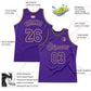 Custom Purple Purple-Old Gold Authentic Throwback Basketball Jersey Limited