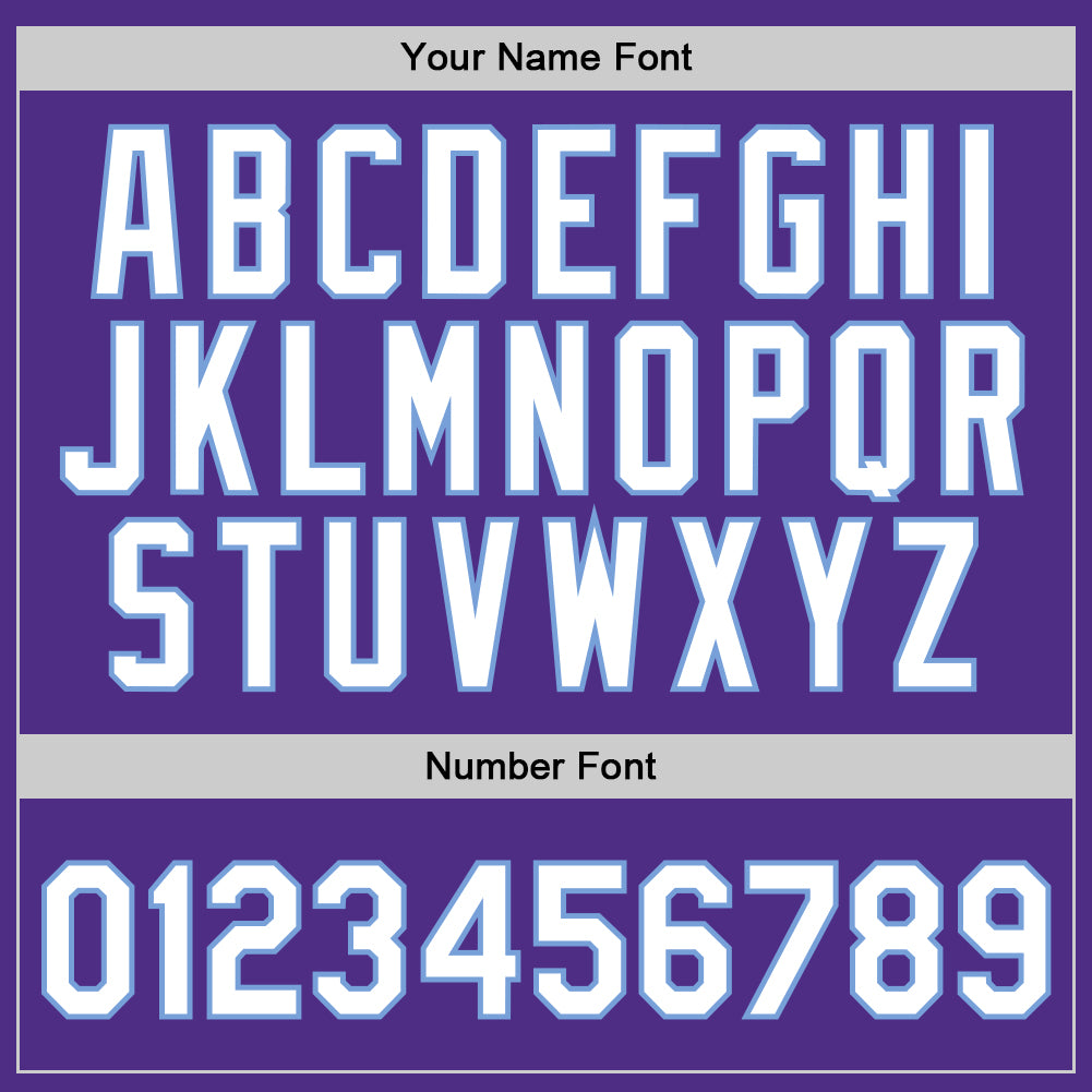 Custom Purple White-Light Blue Authentic Throwback Basketball Jersey Limited