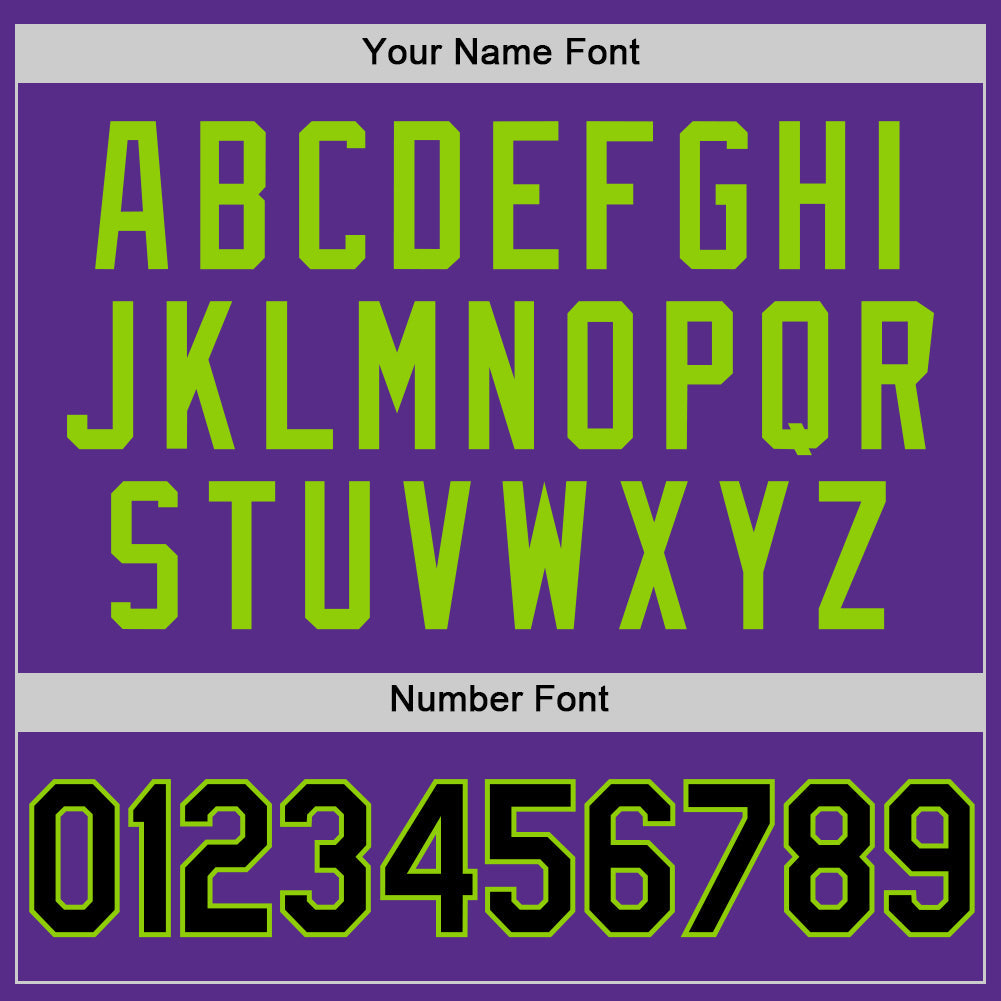 Custom Purple Black-Neon Green Authentic Throwback Basketball Jersey Limited